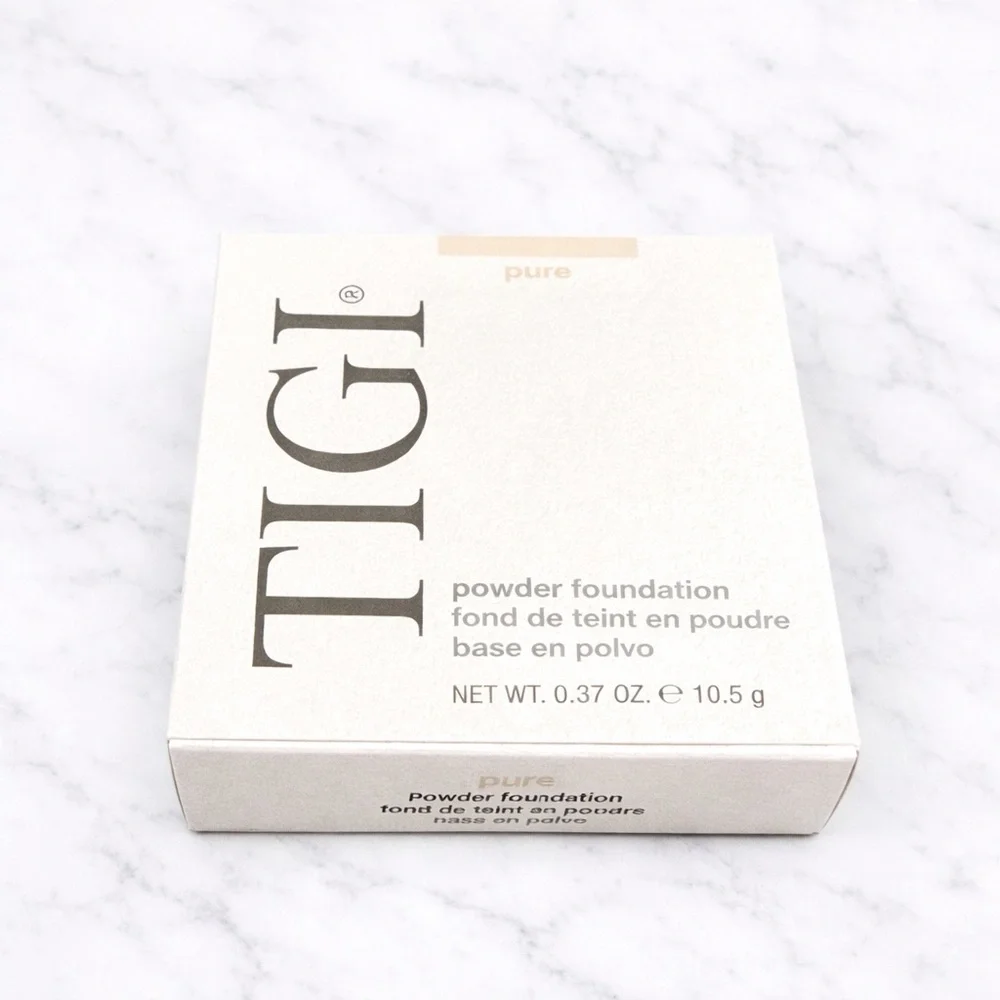 TIGI Powder Foundation “Pure” Full Size NIB Pressed Powder